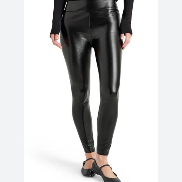 Nordstrom Pants - Nordstrom Rack Faux Leather Fleece Lined Womens Leggings Size Small